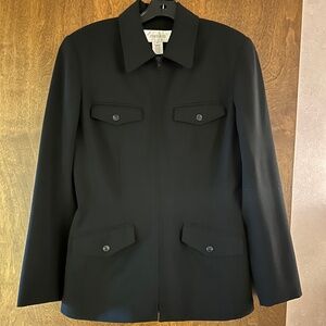 JONES&CO Black Fitted Blazer, Size 8